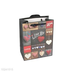 Wholesale Supplies Heart Printed Gift Bag/Paper Packing Bag for Sale