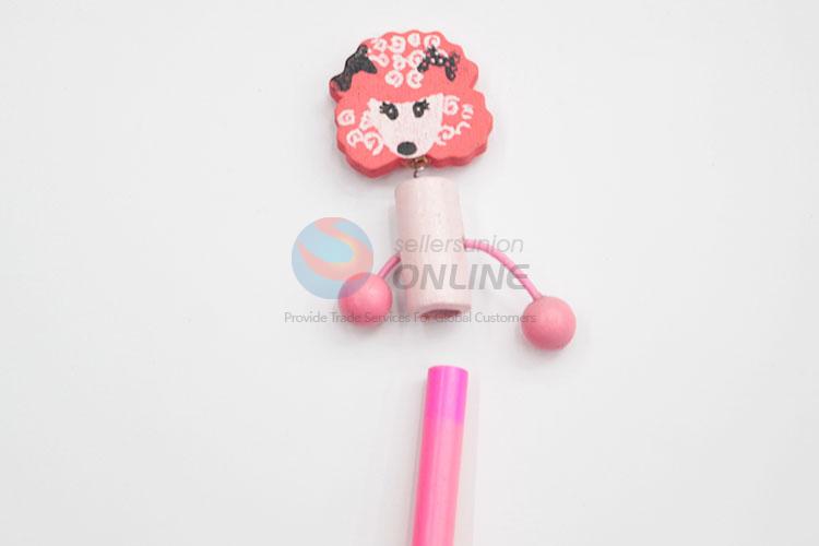 Eco-friendly Wooden Toy Cartoon Wood Pencil for Children