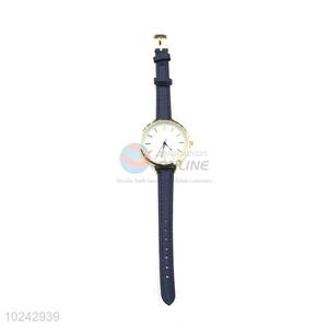 Nice Dark Blue Wrist Watch with Leathern Watchband for Sale