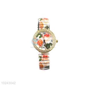 Promotional Flower Pattern Wrist Watch for Sale