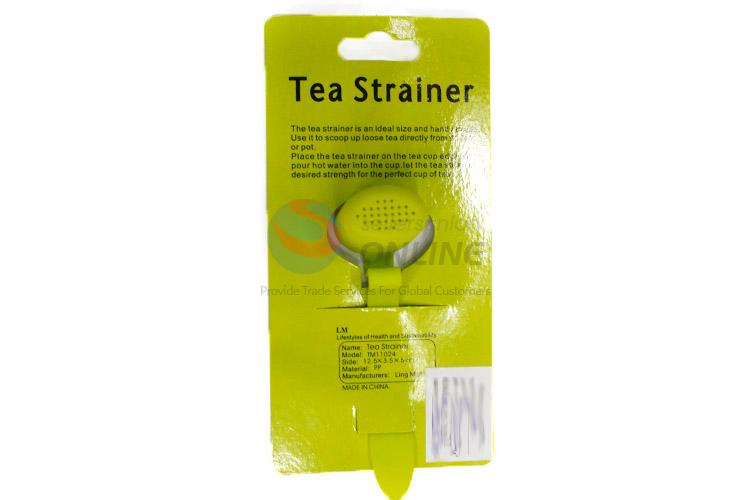 Portable Plastic Green Tea Strainer Tea Spoon