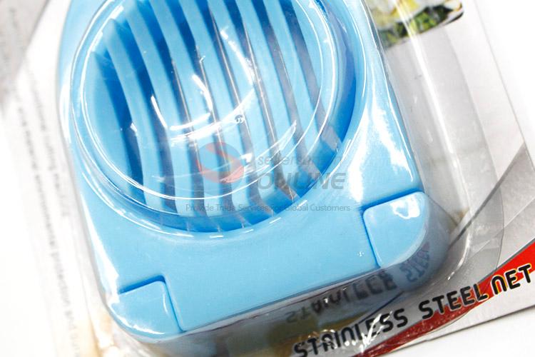 Good Selling Blue Plastic Egg Cutter Kitchen Ware