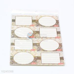 Shining Star Pattern Stamping Foil Adhesive Label Stickers