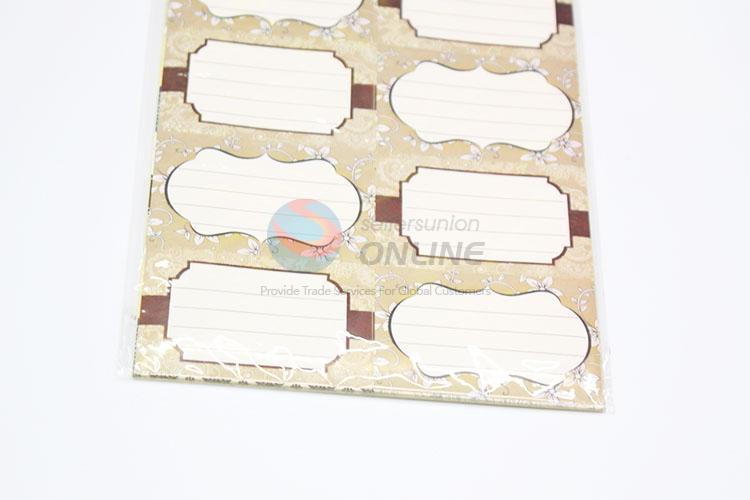 Wholesale Custom Stamping Foil Adhesive Labels Stickers for School Office