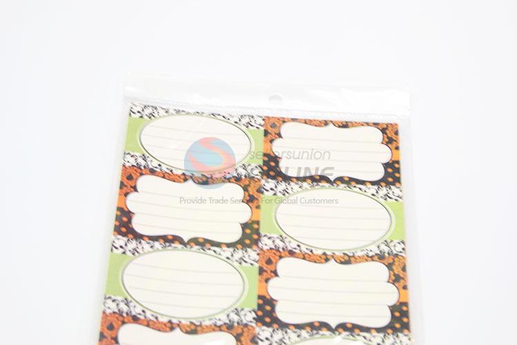 Custom Stamping Foil Adhesive Label Stickers for School Office