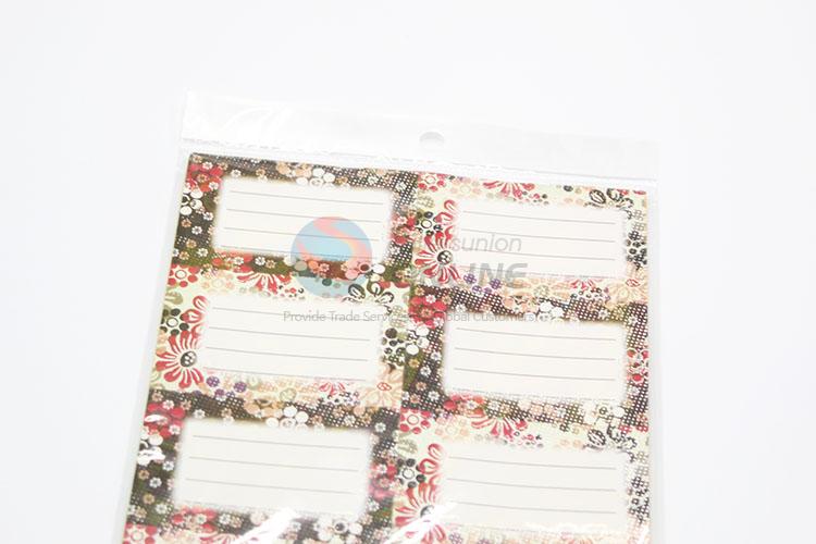 Sweet Flower Printed Custom Adhesive Labels Stickers