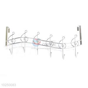 Custom Wall-Mounted Notes Shape 5 Hook Metal Coat Hooks