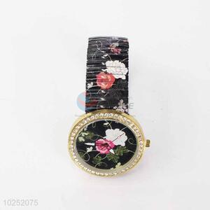 Flower Casual Bracele Watch For Girls/Fashion Quartz Wristwatch with Rhinestone