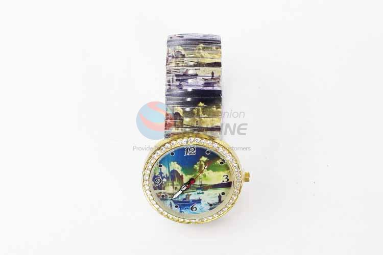 Ship Casual Bracele Watch For Girls/Fashion Quartz Wristwatch with Rhinestone