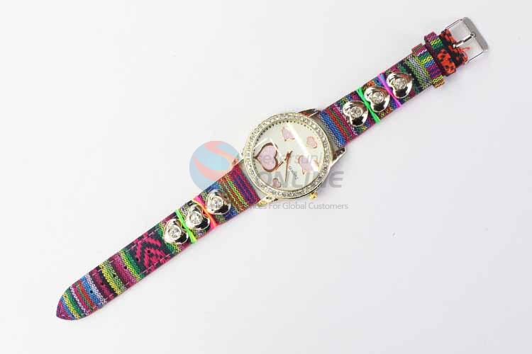 Heart Pattern Casual Bracele Watch For Girls/Fashion Quartz Wristwatch