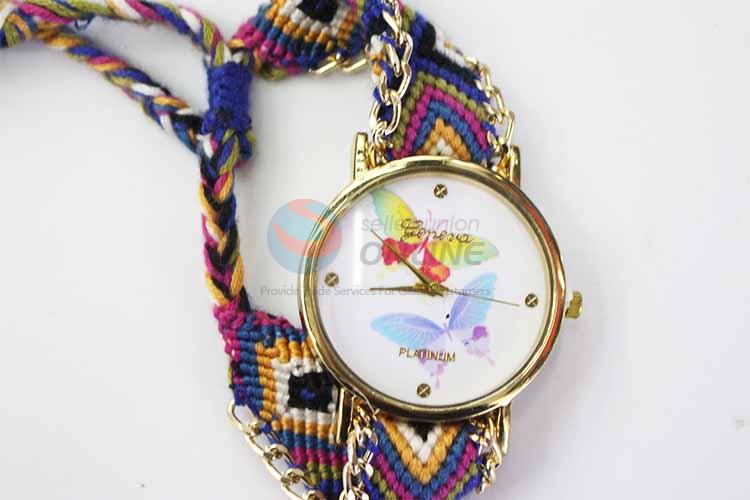 Butterfly Casual Bracele Watch For Girls/Fashion Quartz Wristwatch