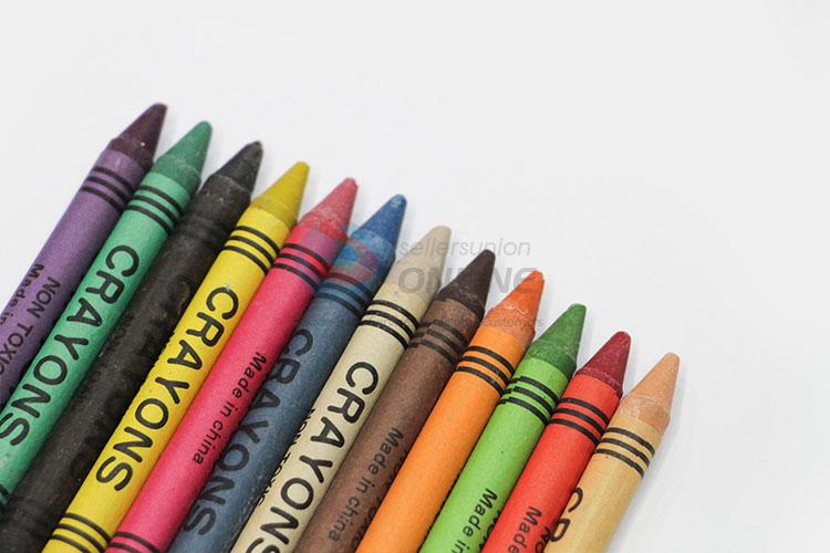 Bottom Price 12 Colors Drawing Crayon for Childre