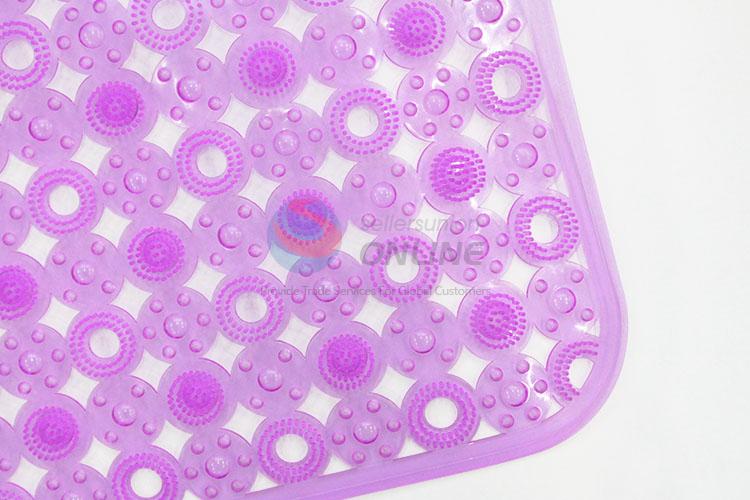 Purple Color PVC Waterproof Non-slip Floor Mat for Bathroom