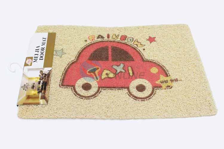 Car Pattern Decorative Non-slip Front Floor Mat/Door Mat