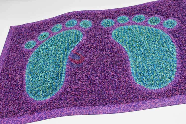 Footprint Pattern Decorative Non-slip Front Floor Mat/Rectangular Door Mat