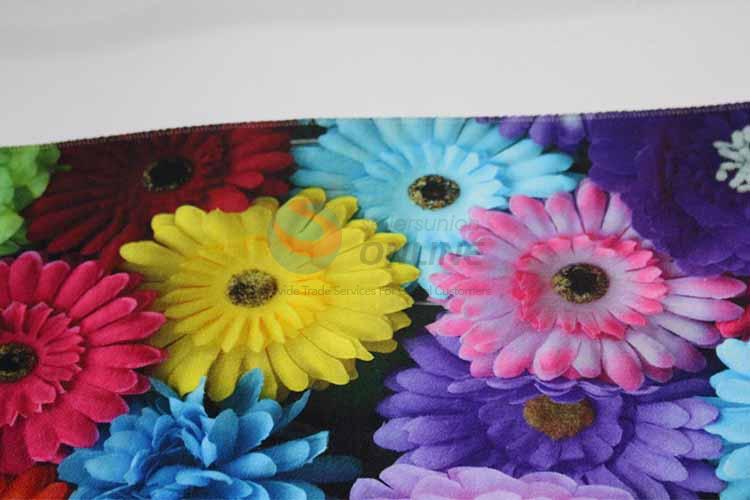 Flower Pattern Decorative Non-slip Front Floor Mat/Rectangular Door Mat