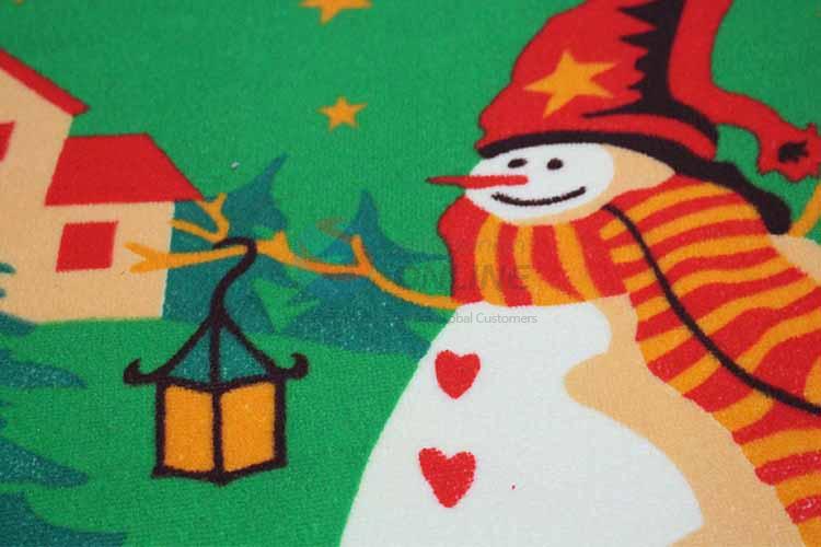 Snowman Pattern Decorative Non-slip Front Floor Mat/Rectangular Door Mat