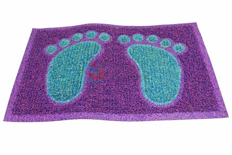 Footprint Pattern Decorative Non-slip Front Floor Mat/Rectangular Door Mat