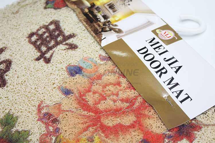 Flower Pattern Decorative Non-slip Front Floor Mat/Door Mat