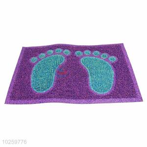 Footprint Pattern Decorative Non-slip Front Floor Mat/Rectangular Door Mat