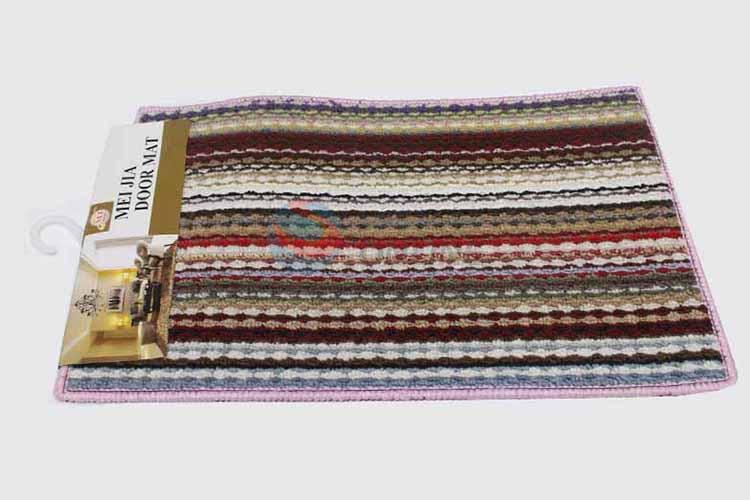 Colors Line Pattern Decorative Non-slip Front Floor Mat/Door Mat