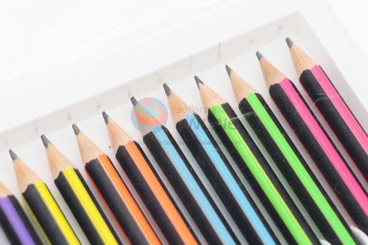 Good Quality New Design 12pcs HB Pencils Set With Red Lead