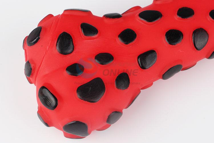 High Quality Vinyl Squeaky Dog Chew Toy in Bone Shape