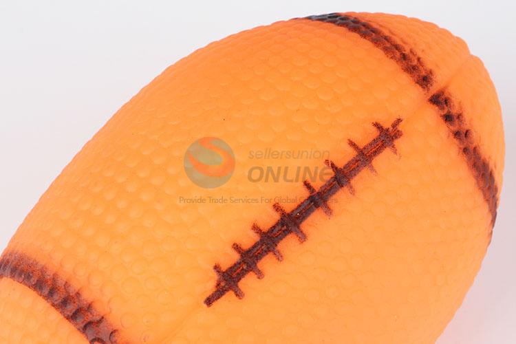 Popular Wholesale Pet Chew Rugby Vinyl Toy for Dogs