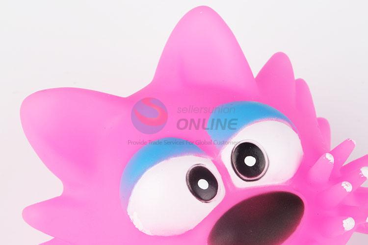 Latest Design Vinyl Squeaky Dog Chew Toy in Cat Shape