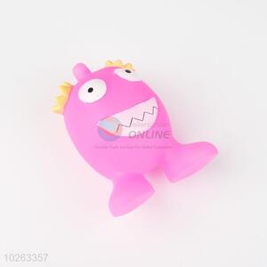 Pretty Cute Squeaky Vinyl Dog Toy in Cartoon Shape