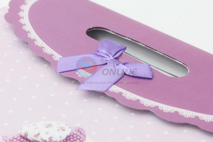 Best fashion low price purple gift bag