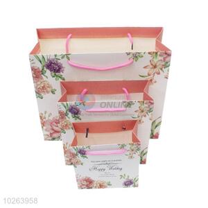 Popular top quality low price 3pcs flowers gift bags