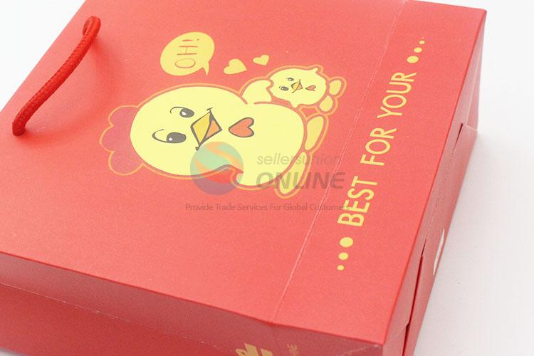 Popular top quality cute red 3pcs gift bags