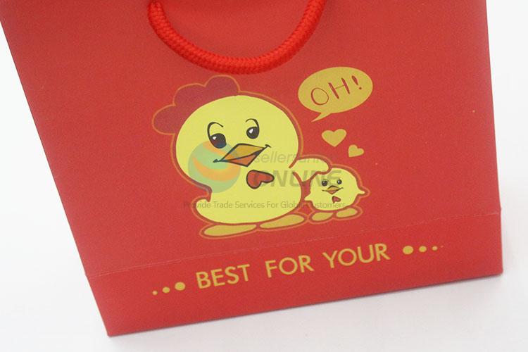 Popular top quality cute red 3pcs gift bags