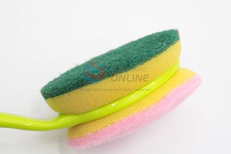 Sponge Scouring Pad with Plastic Long Handle