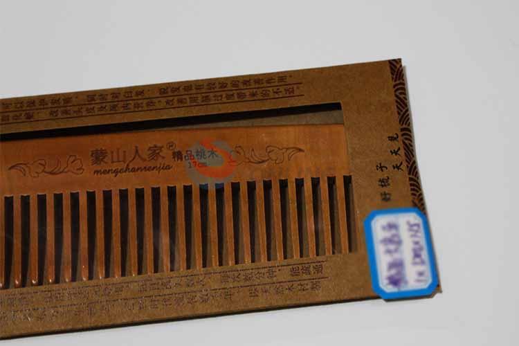 Wholesale Peach Wood Comb/Portable Hair Brush