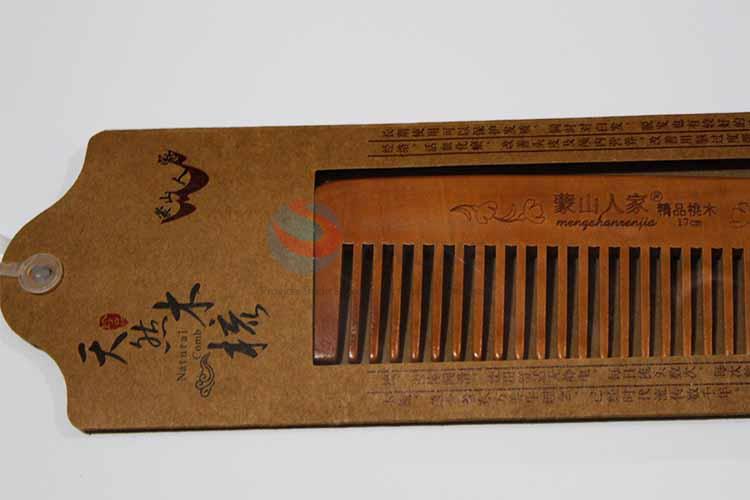 Wholesale Peach Wood Comb/Portable Hair Brush