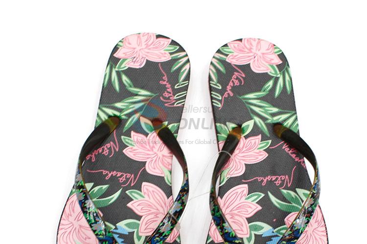 Nice Flower Printed Summer Slippers for Sale