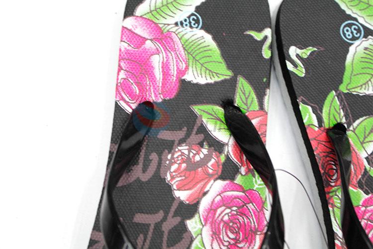 Beautiful Flower Printed Summer Slippers for Sale