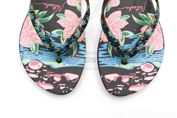 Nice Flower Printed Summer Slippers for Sale