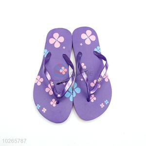 Factory Supply Purple Summer Slippers for Sale