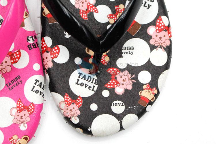 Cute Bear Printed Summer Slippers for Sale