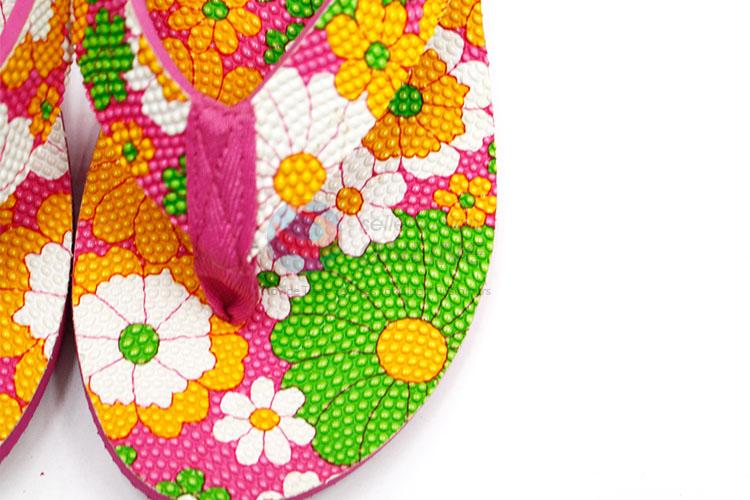 Colorful Flower Printed Summer Slippers for Sale