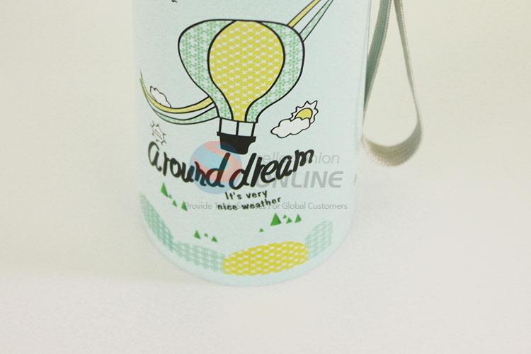 Eco-Friendly Cartoon Fire Balloon Pattern 201 Stainless Steel Vacuum Cup Portable Water Bottles