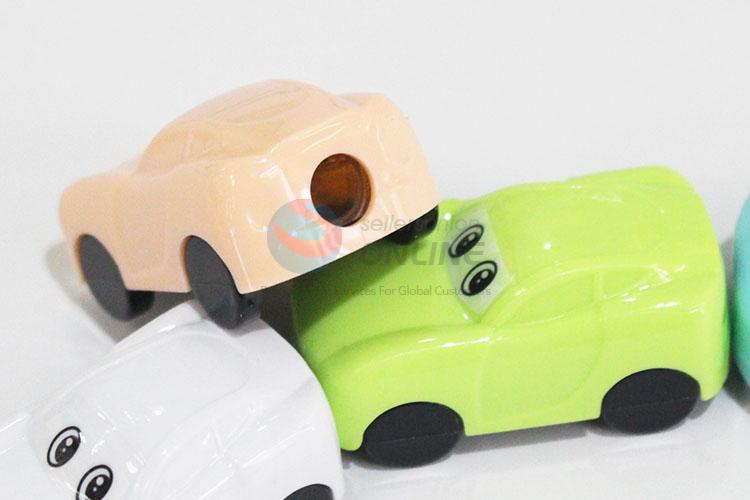 Promotional new style cool cheap car shape 4pcs pencil sharpeners