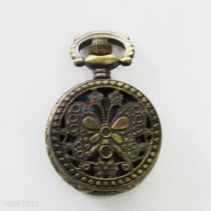 Vintage Butterfly Pattern Bronze Metal Pocket Watches