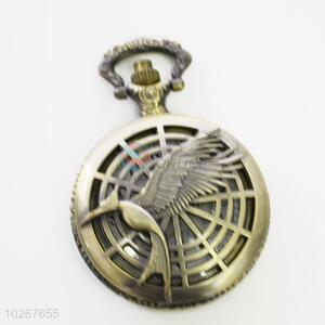 Unique Pattern Vintage Metal Quartz Pocket Watches