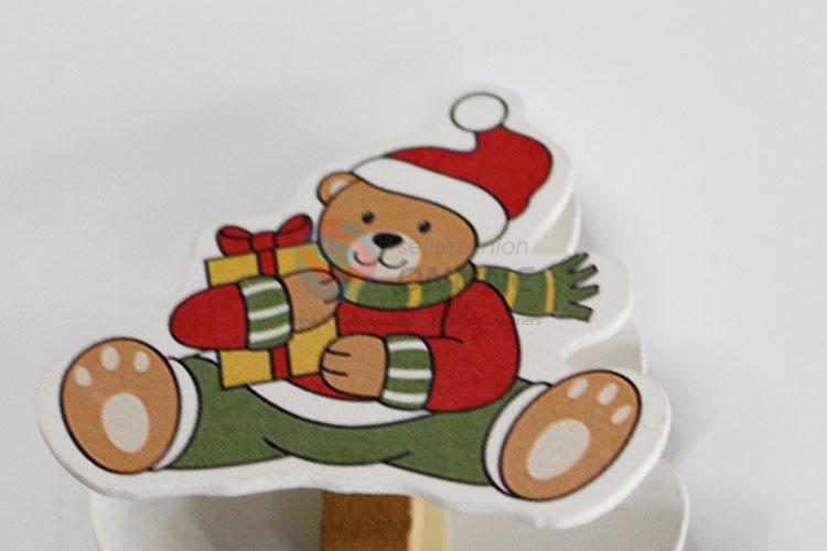 Cartoon Style Cute Cartoon Bear Wooden Desktop Decoration