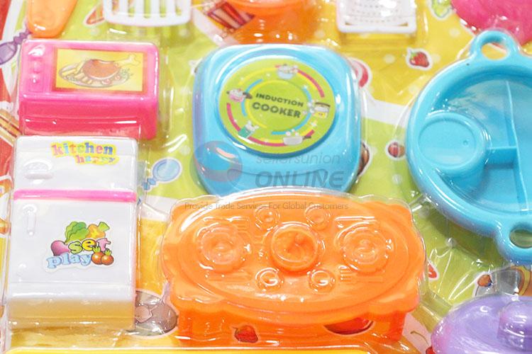 Factory Direct Children Toy Plastic Kitchenware Cooking Set