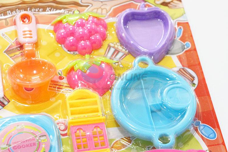 2017 Hot Children Toy Plastic Kitchenware Cooking Set